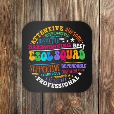 Esol Squad Teachers And Students Team Back To School Coaster