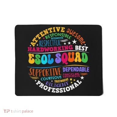 Esol Squad Teachers And Students Team Back To School Mousepad