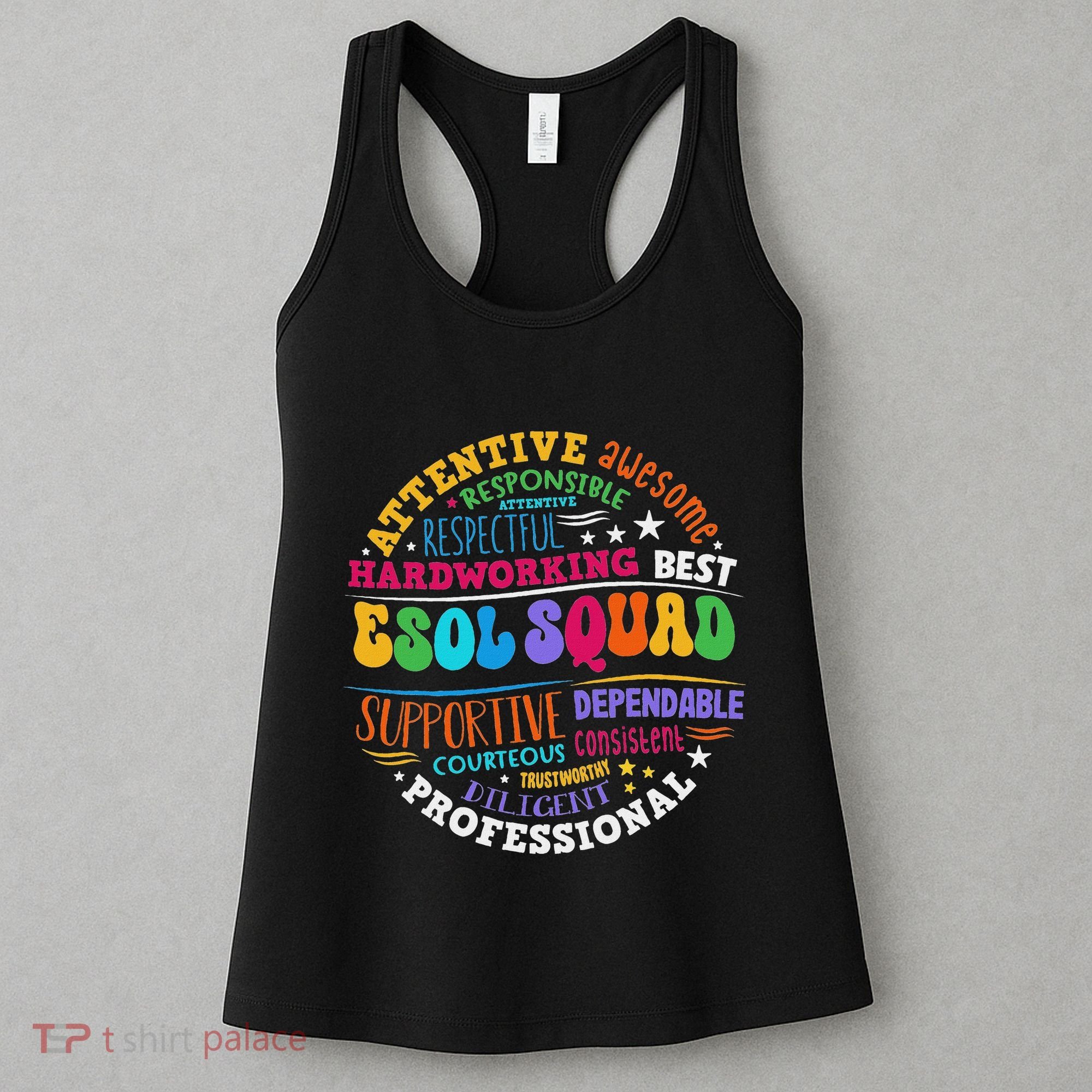 Esol Squad Teachers And Students Team Back To School Women's Tank Top