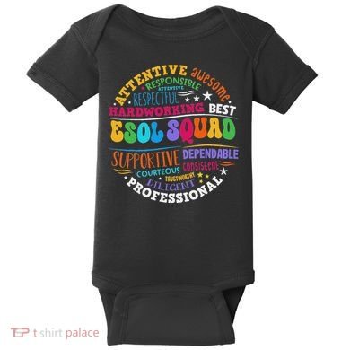 Esol Squad Teachers And Students Team Back To School Baby Bodysuit