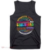 Esol Squad Teachers And Students Team Back To School Tank Top thumb 0