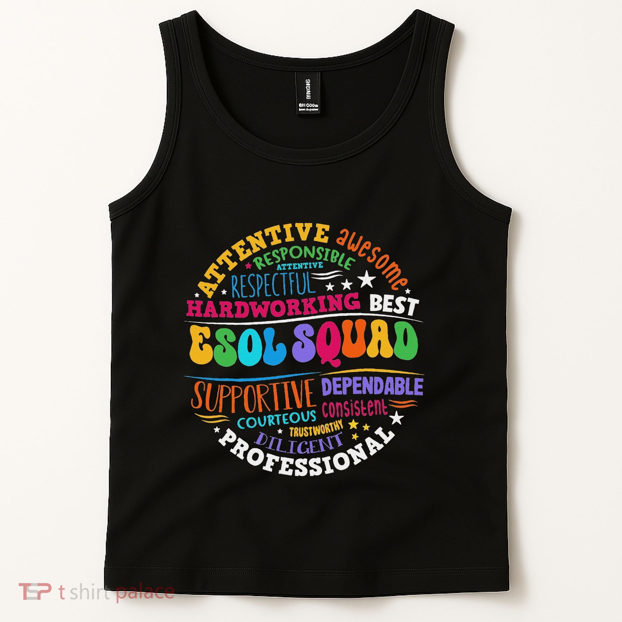 Esol Squad Teachers And Students Team Back To School Tank Top