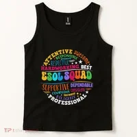 Esol Squad Teachers And Students Team Back To School Tank Top thumb 2