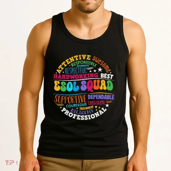 Esol Squad Teachers And Students Team Back To School Tank Top
