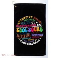 Esol Squad Teachers And Students Team Back To School Golf Towel thumb 0