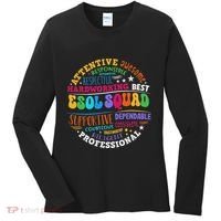 Esol Squad Teachers And Students Team Back To School Women's Long Sleeve Shirt thumb 0