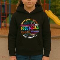 Esol Squad Teachers And Students Team Back To School Kids Hoodie thumb 3