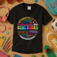 Esol Squad Teachers And Students Team Back To School Kids T-Shirt thumb 3