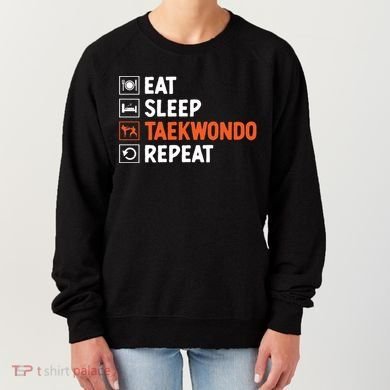Eat Sleep Taekwondo Repeat Martial Arts Tkd Cool Gift Women's Sweatshirt