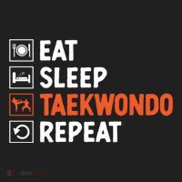 Eat Sleep Taekwondo Repeat Martial Arts Tkd Cool Gift Women's Sweatshirt thumb 2