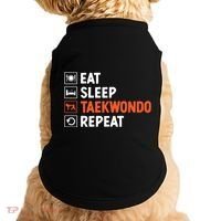 Eat Sleep Taekwondo Repeat Martial Arts Tkd Cool Gift Doggie Tank thumb 0