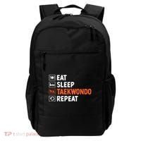 Eat Sleep Taekwondo Repeat Martial Arts Tkd Cool Gift Backpack thumb 0