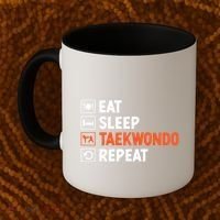 Eat Sleep Taekwondo Repeat Martial Arts Tkd Cool Gift Coffee Mug thumb 2