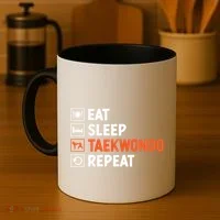 Eat Sleep Taekwondo Repeat Martial Arts Tkd Cool Gift Coffee Mug thumb 4