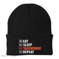 Eat Sleep Taekwondo Repeat Martial Arts Tkd Cool Gift Beanie thumb 0