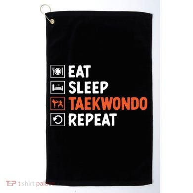 Eat Sleep Taekwondo Repeat Martial Arts Tkd Cool Gift Golf Towel