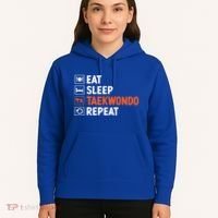 Eat Sleep Taekwondo Repeat Martial Arts Tkd Cool Gift Hoodie thumb 5