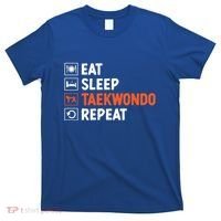 Eat Sleep Taekwondo Repeat Martial Arts Tkd Cool Gift T-Shirt thumb 0