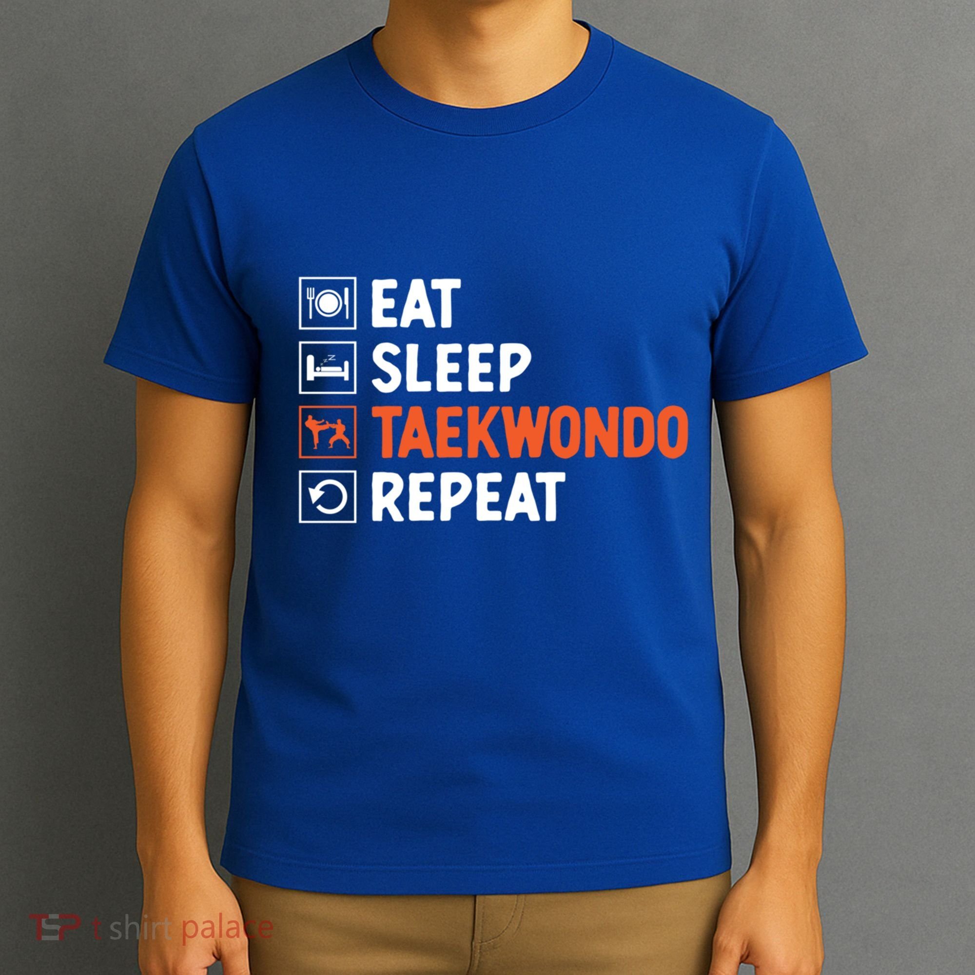 Eat Sleep Taekwondo Repeat Martial Arts Tkd Cool Gift T-Shirt