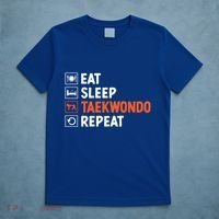 Eat Sleep Taekwondo Repeat Martial Arts Tkd Cool Gift T-Shirt thumb 5