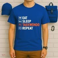 Eat Sleep Taekwondo Repeat Martial Arts Tkd Cool Gift T-Shirt thumb 6