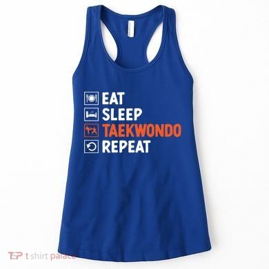 Eat Sleep Taekwondo Repeat Martial Arts Tkd Cool Gift Women's Tank Top
