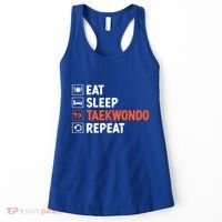 Eat Sleep Taekwondo Repeat Martial Arts Tkd Cool Gift Women's Tank Top thumb 0