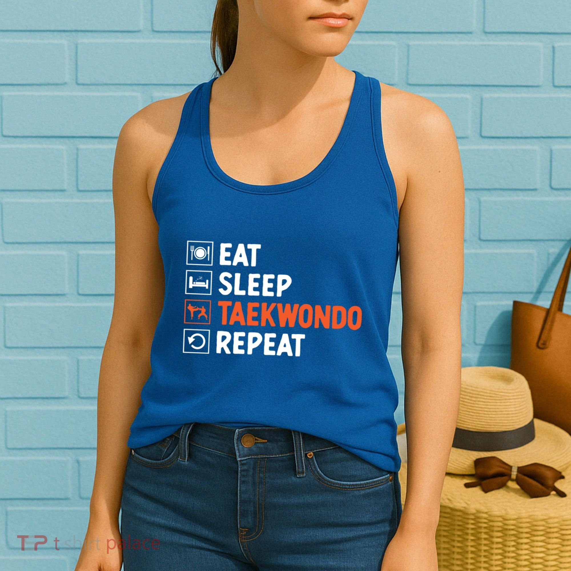 Eat Sleep Taekwondo Repeat Martial Arts Tkd Cool Gift Women's Tank Top