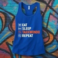 Eat Sleep Taekwondo Repeat Martial Arts Tkd Cool Gift Women's Tank Top thumb 3