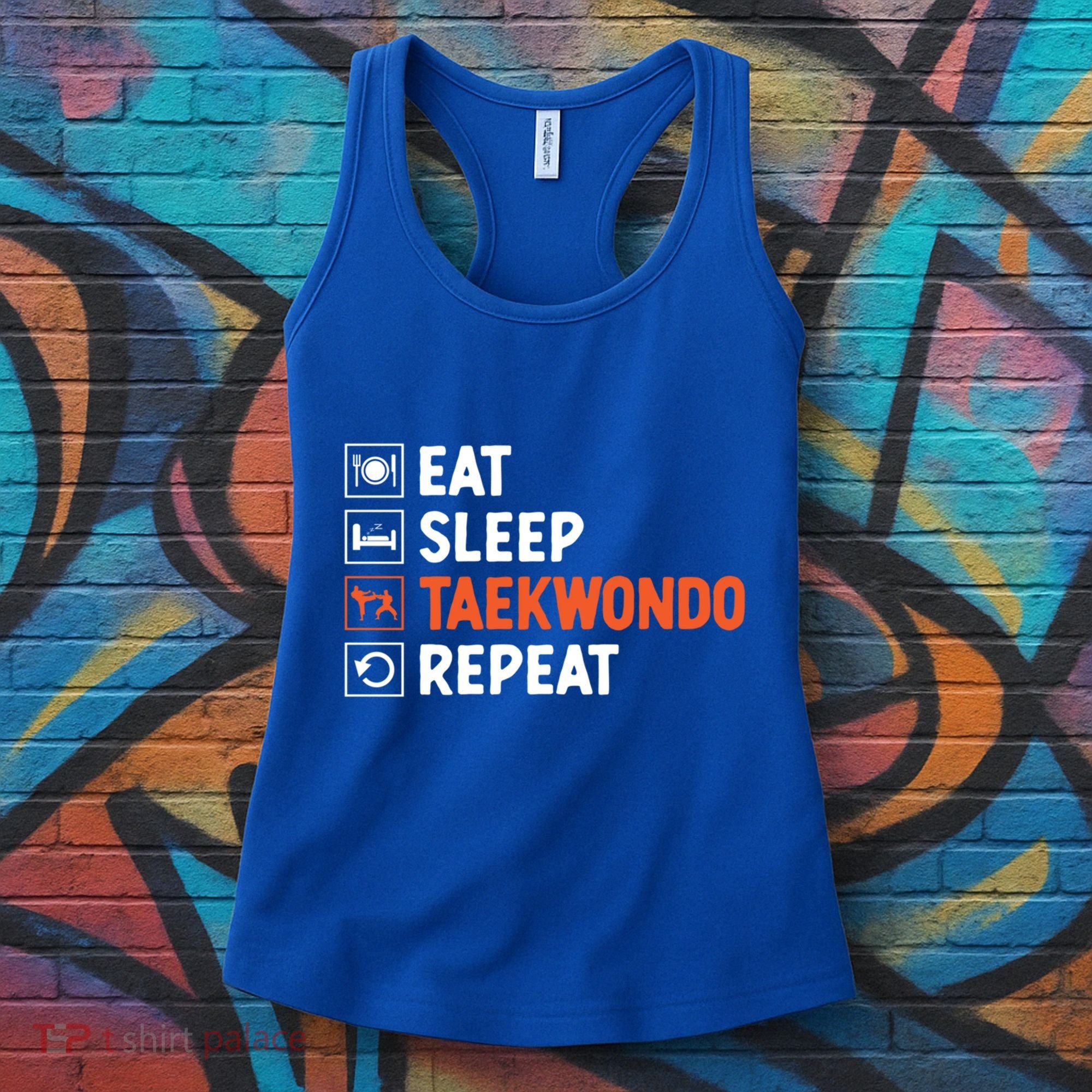 Eat Sleep Taekwondo Repeat Martial Arts Tkd Cool Gift Women's Tank Top