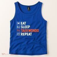 Eat Sleep Taekwondo Repeat Martial Arts Tkd Cool Gift Tank Top thumb 2