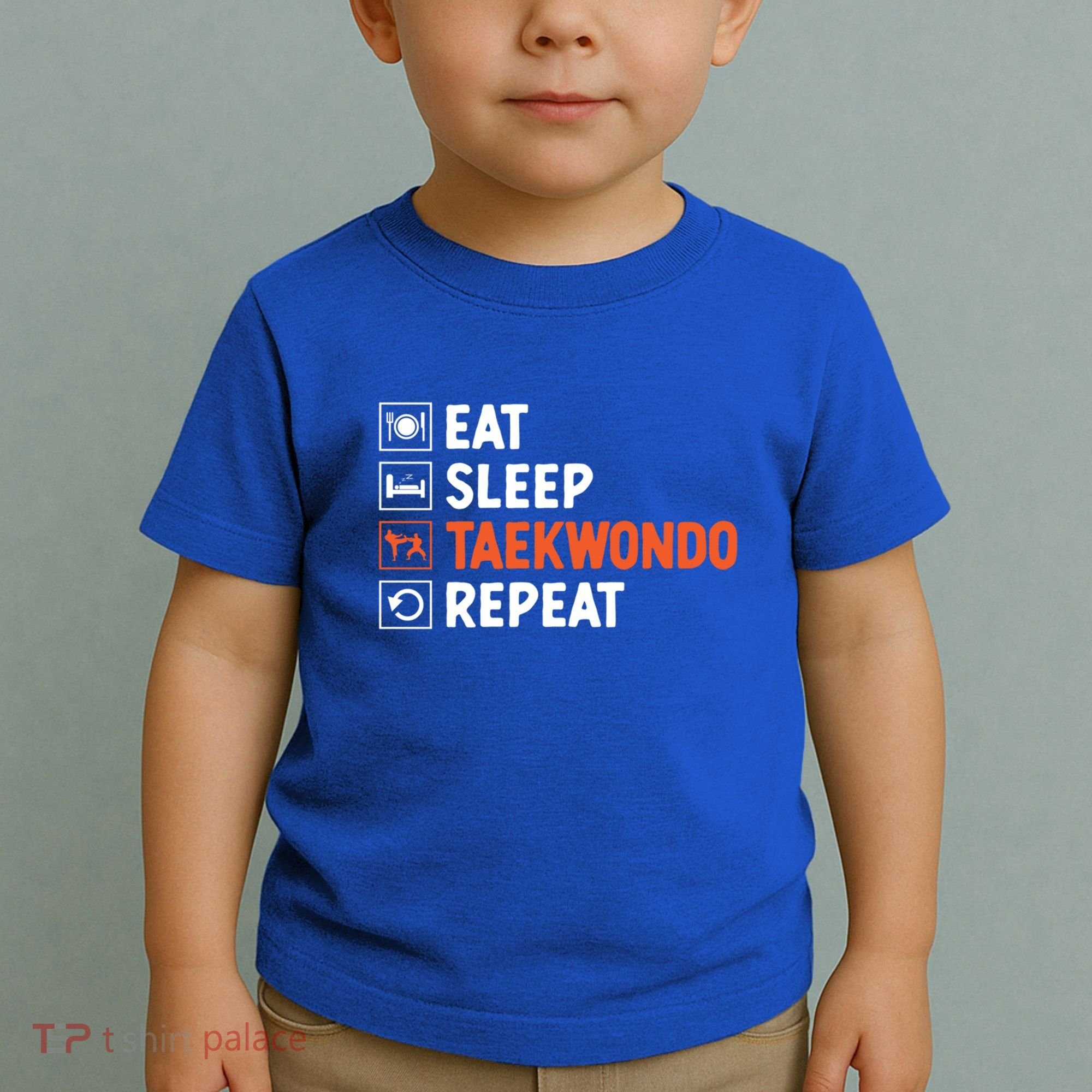 Eat Sleep Taekwondo Repeat Martial Arts Tkd Cool Gift Toddler T-Shirt