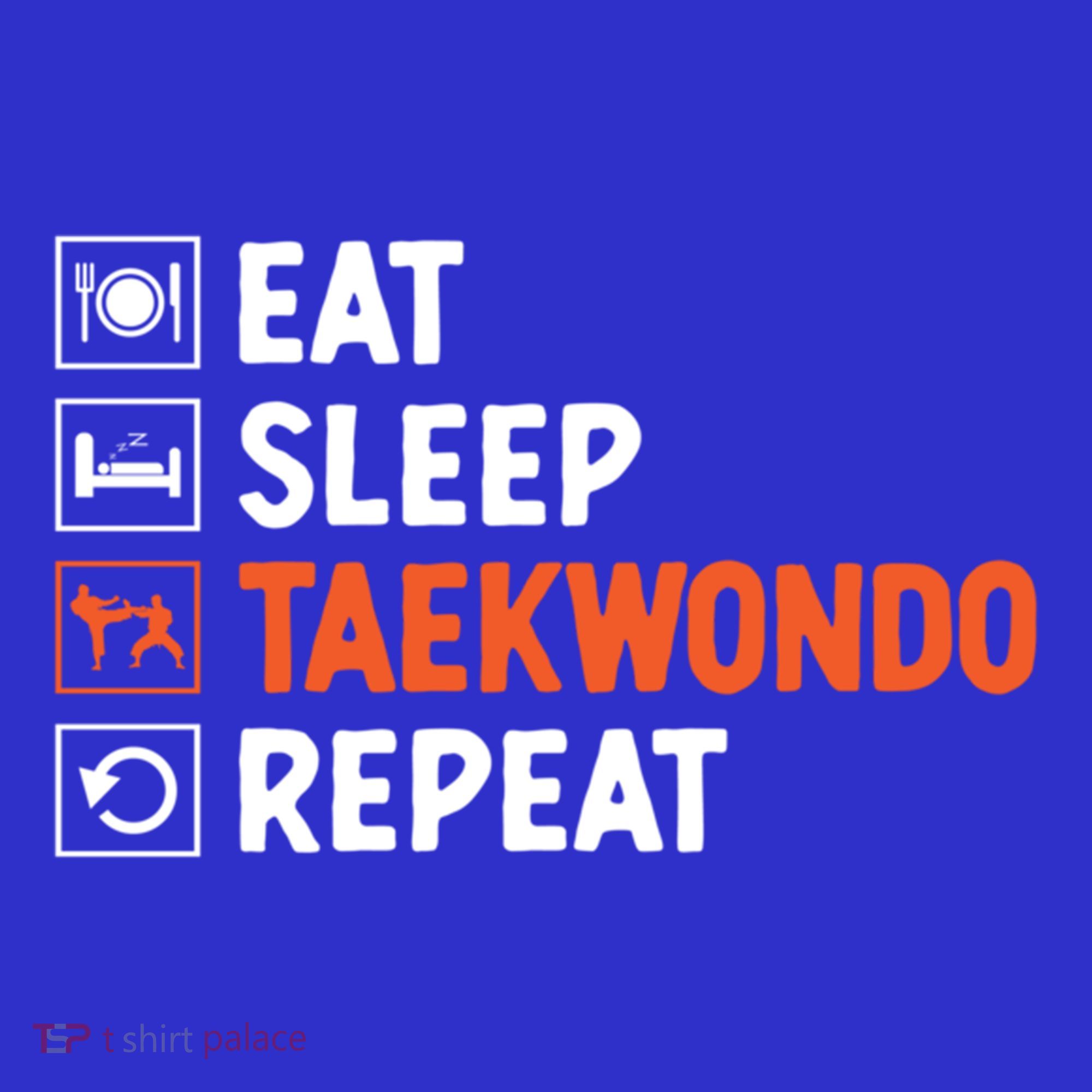 Eat Sleep Taekwondo Repeat Martial Arts Tkd Cool Gift Women's Long Sleeve Shirt