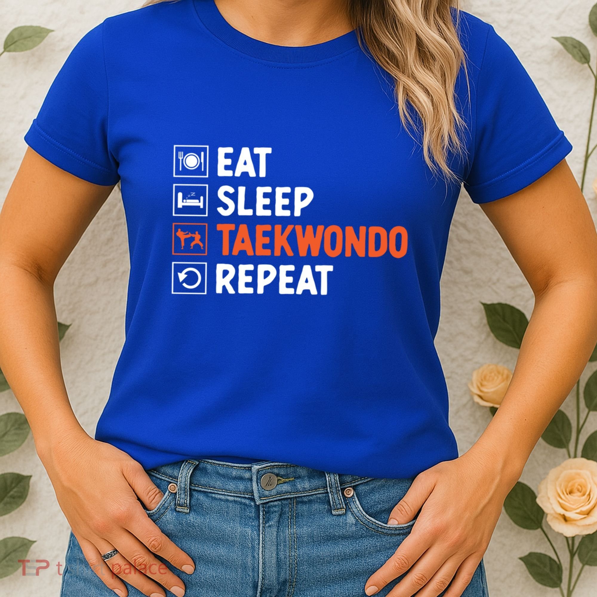 Eat Sleep Taekwondo Repeat Martial Arts Tkd Cool Gift Women's T-Shirt