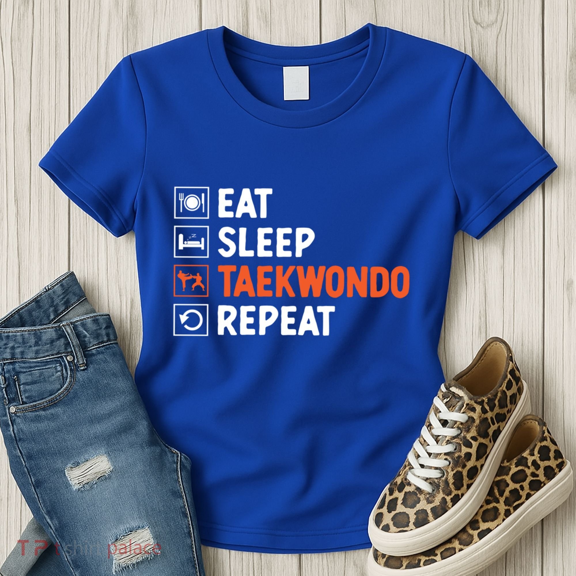 Eat Sleep Taekwondo Repeat Martial Arts Tkd Cool Gift Women's T-Shirt