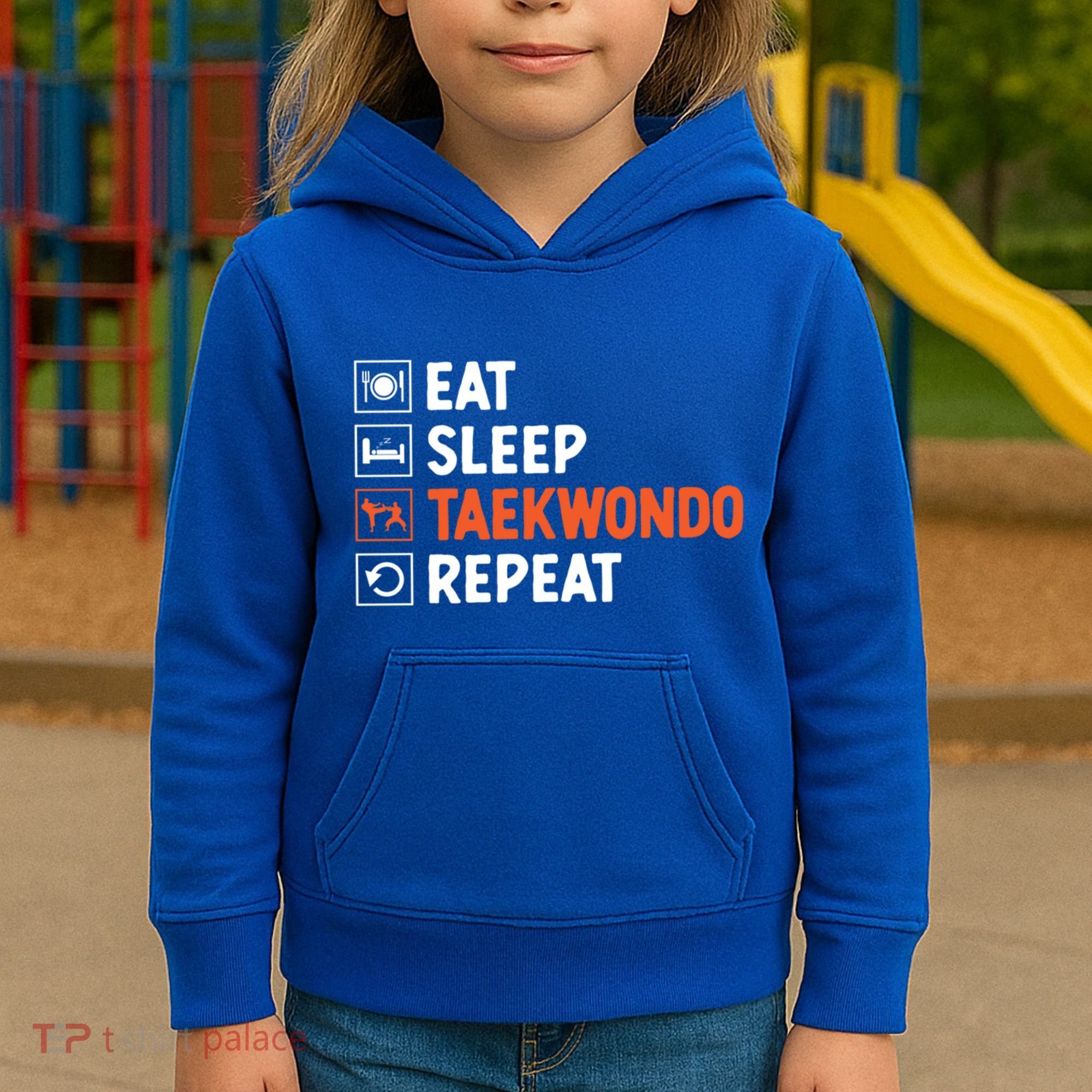 Eat Sleep Taekwondo Repeat Martial Arts Tkd Cool Gift Kids Hoodie