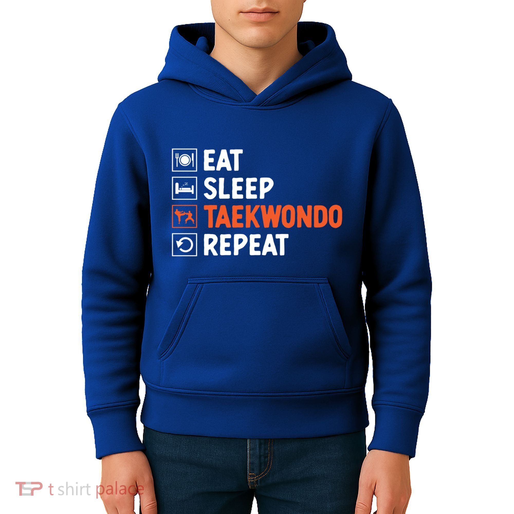 Eat Sleep Taekwondo Repeat Martial Arts Tkd Cool Gift Kids Hoodie