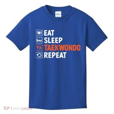 Eat Sleep Taekwondo Repeat Martial Arts Tkd Cool Gift Kids T-Shirt