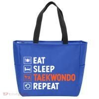 Eat Sleep Taekwondo Repeat Martial Arts Tkd Cool Gift Tote Bag thumb 0