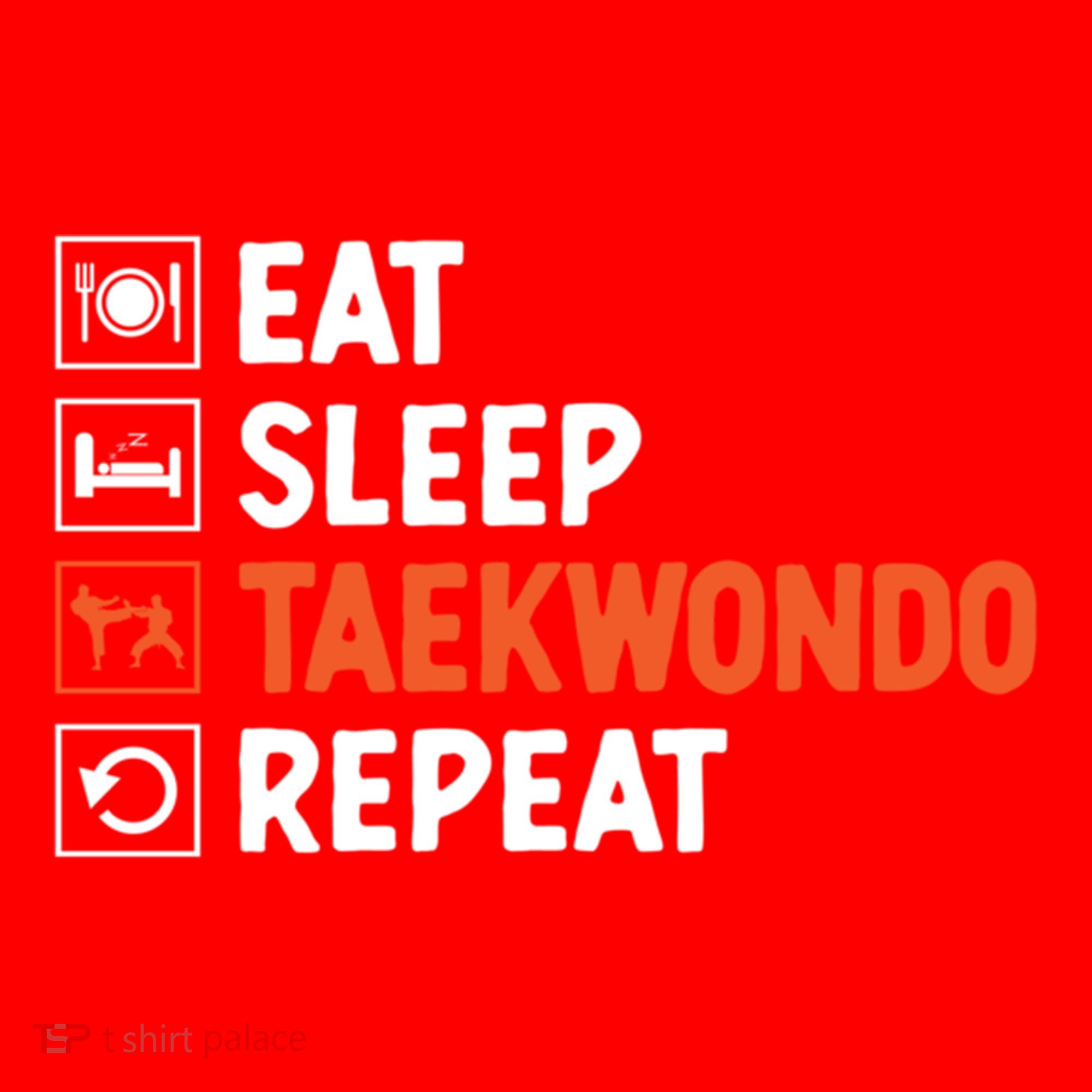 Eat Sleep Taekwondo Repeat Martial Arts Tkd Cool Gift Santa Hat