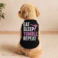Eat Sleep Tumble Gymnast Outfit Funny Gymnastics Gift Doggie Tank thumb 2