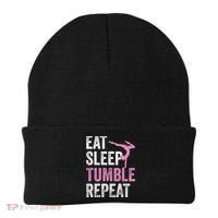 Eat Sleep Tumble Gymnast Outfit Funny Gymnastics Gift Beanie thumb 0