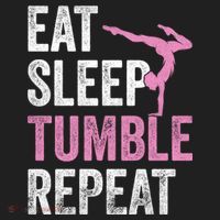 Eat Sleep Tumble Gymnast Outfit Funny Gymnastics Gift Beanie thumb 2