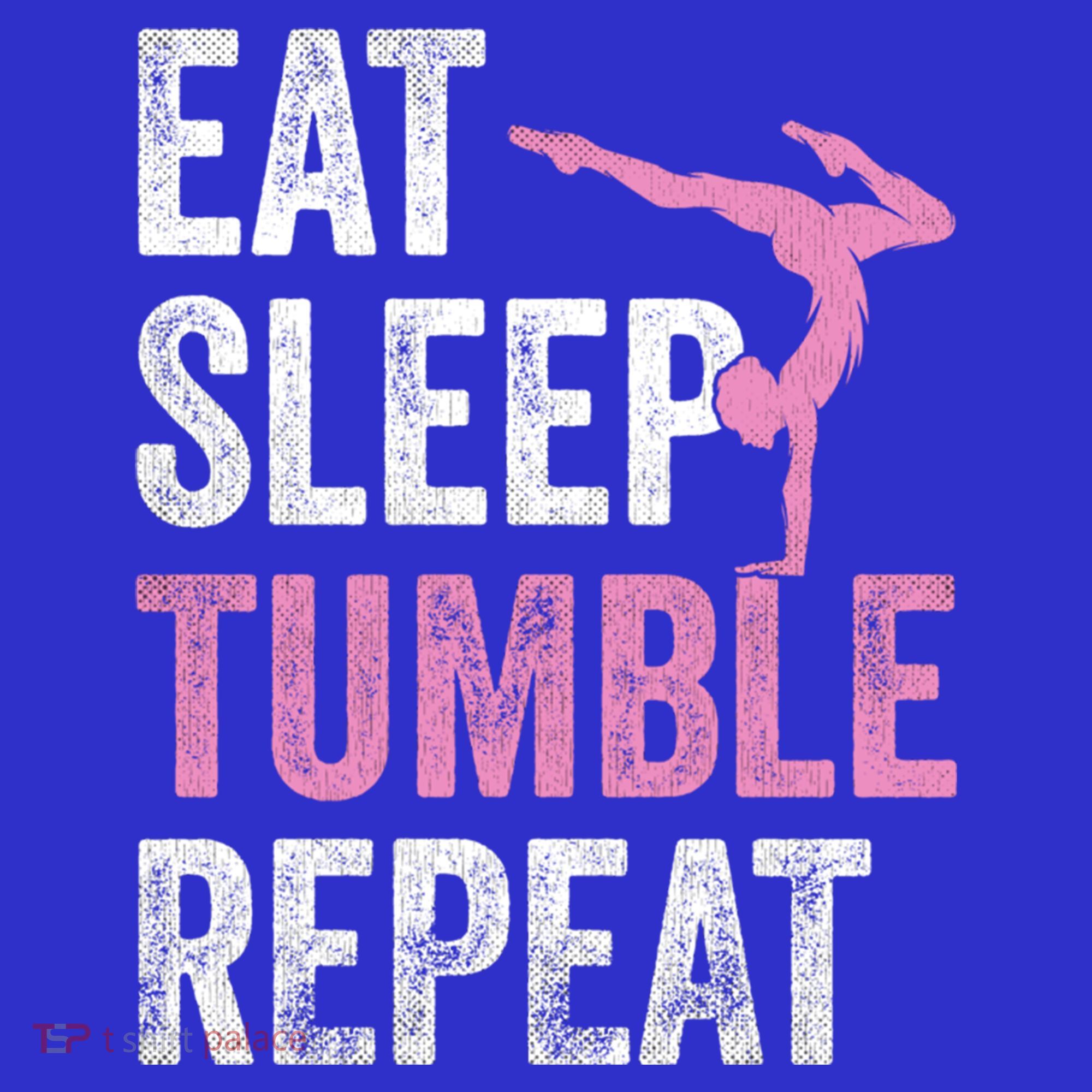 Eat Sleep Tumble Gymnast Outfit Funny Gymnastics Gift Long Sleeve Shirt
