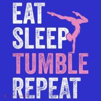 Eat Sleep Tumble Gymnast Outfit Funny Gymnastics Gift Sweatshirt thumb 3