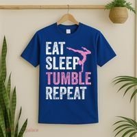 Eat Sleep Tumble Gymnast Outfit Funny Gymnastics Gift T-Shirt thumb 2