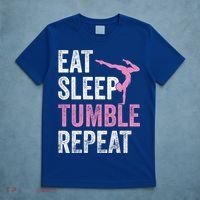 Eat Sleep Tumble Gymnast Outfit Funny Gymnastics Gift T-Shirt thumb 5