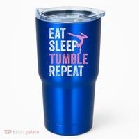 Eat Sleep Tumble Gymnast Outfit Funny Gymnastics Gift Tumbler thumb 0