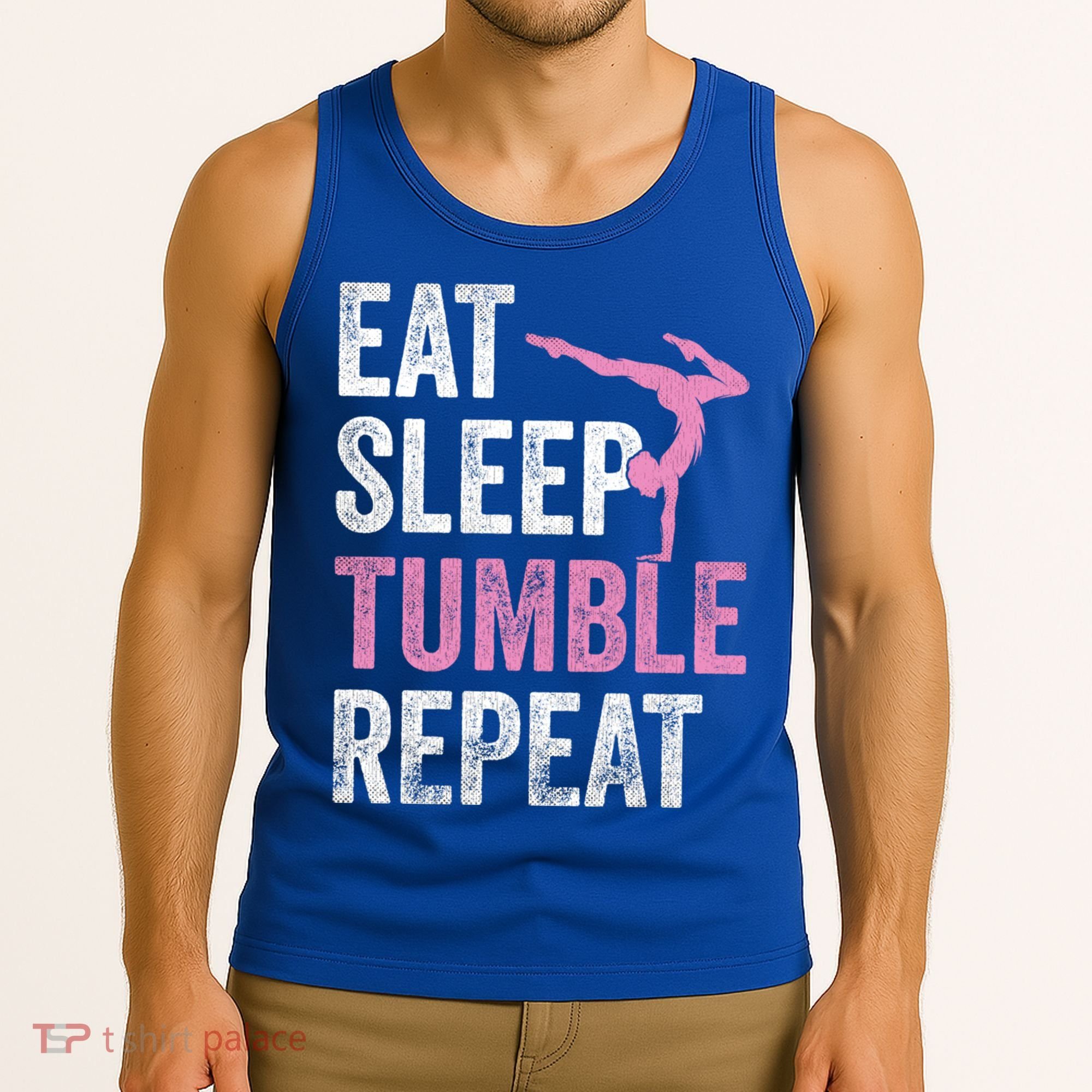 Eat Sleep Tumble Gymnast Outfit Funny Gymnastics Gift Tank Top