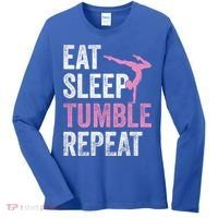 Eat Sleep Tumble Gymnast Outfit Funny Gymnastics Gift Women's Long Sleeve Shirt thumb 0